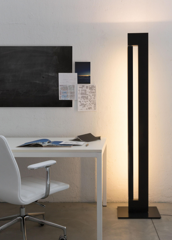 Nemo Ara vloerlamp LED dim to warm champagne polished