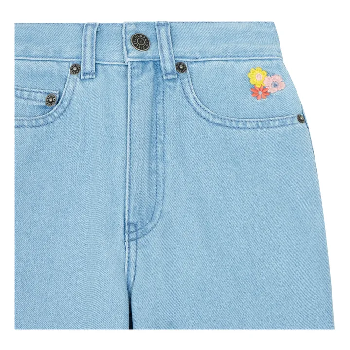 Hundred Pieces Jean Evasé | Bleu pâle