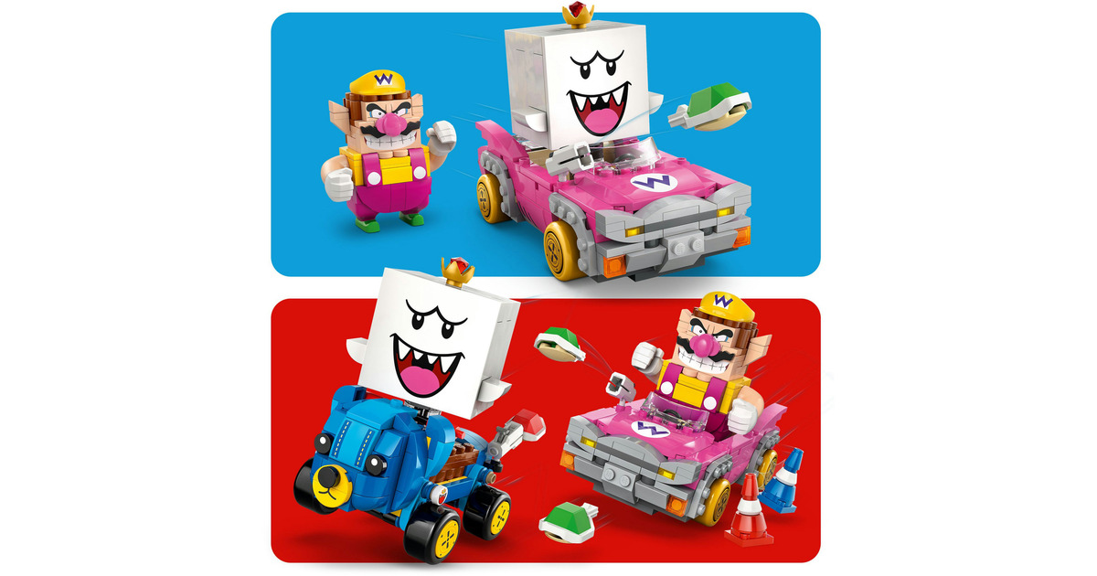 LEGOSuper Mario - Mario Kart - Wario en King Boo Constructiespeelgoed  (72038)