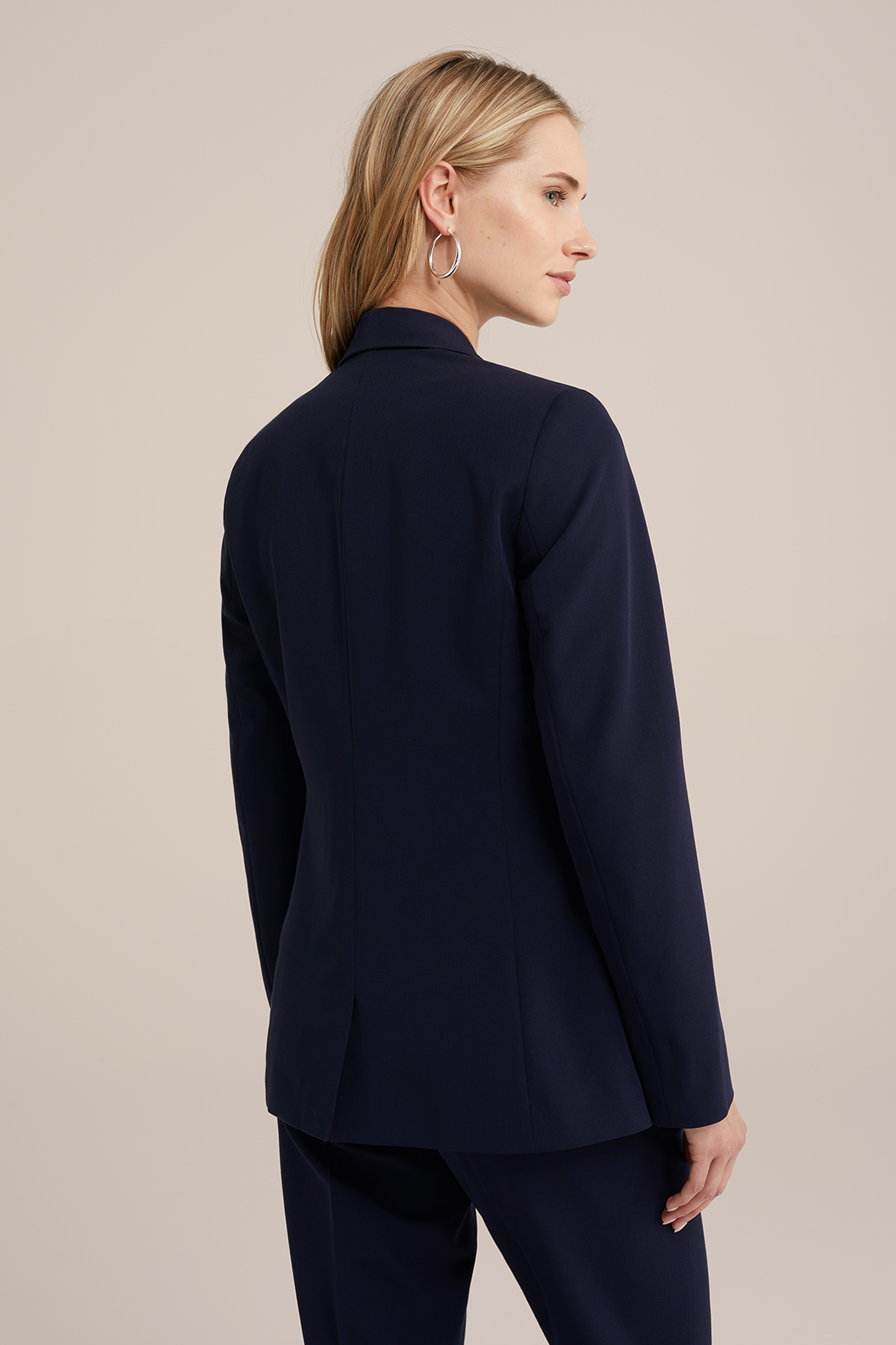getailleerde blazer WE Fashion Marineblauw