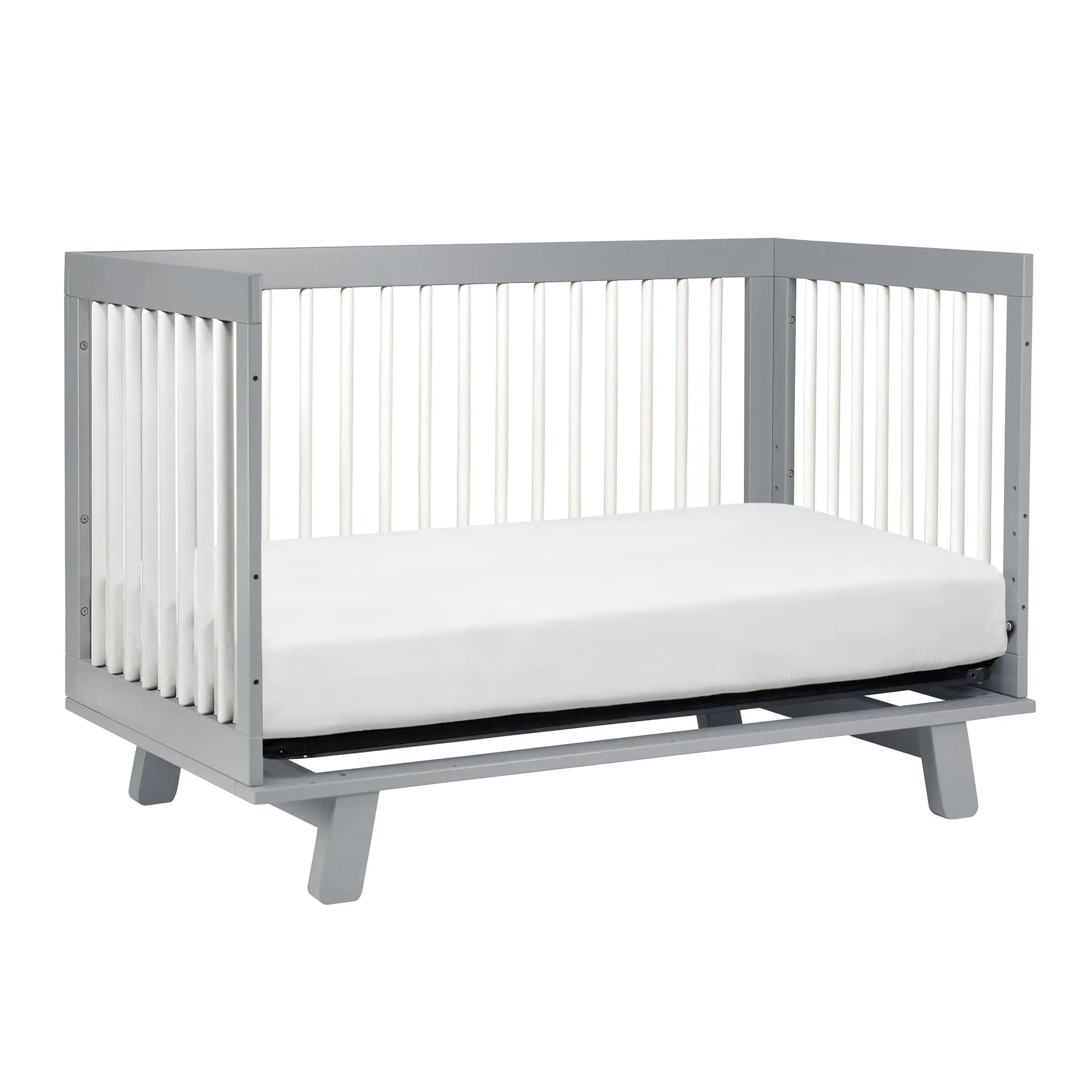 Babyletto Couchette Convertible 3 en 1 Hudson - Gris  Blanc