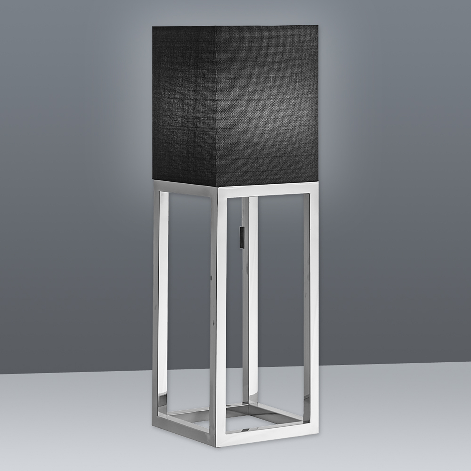 Tischleuchte ALFA - schwarz-chrom - 65 cm
