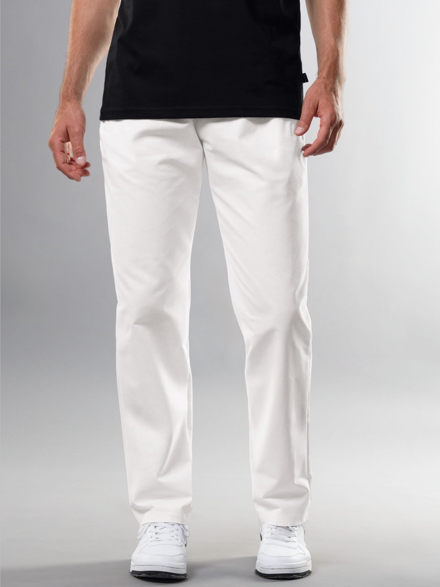 Freizeithose aus 100% Baumwolle Weiss