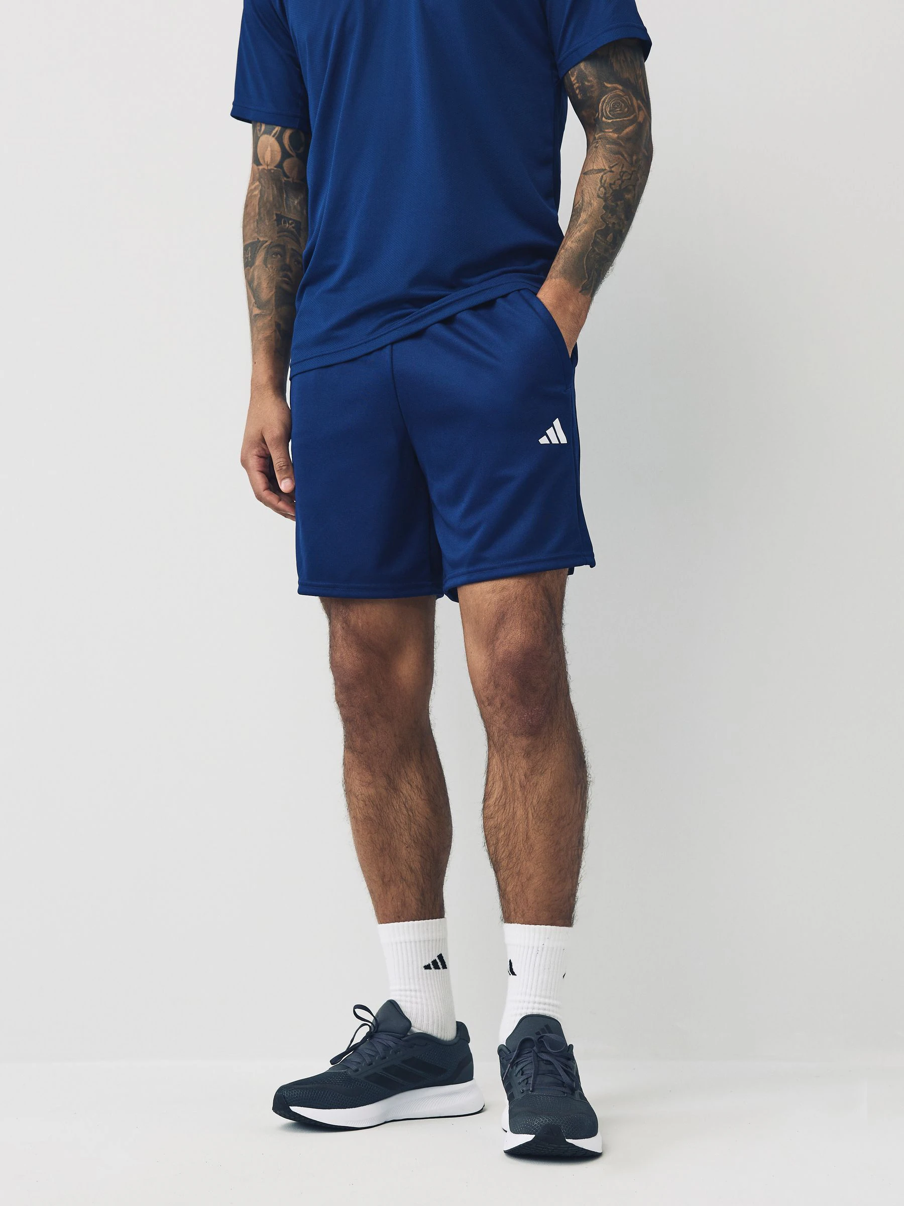 Blauw - adidas Train Essentials all-set trainingsshorts