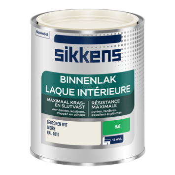Sikkens binnenlak mat RAL 9010 gebroken wit 750 ml