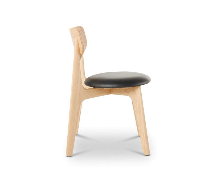 Tom Dixon Slab Side chair stoel gestoffeerd naturel