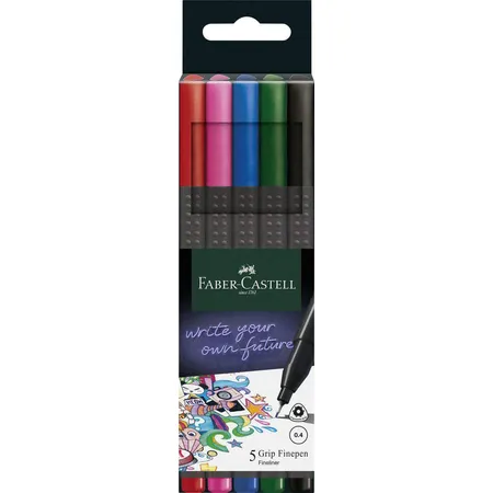 Faber-Castell Grip Finepen basic 5er