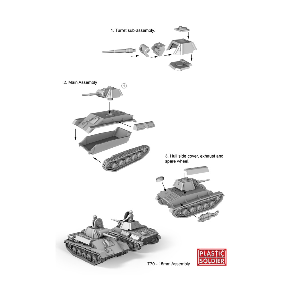 15mm Russian T70 Tank