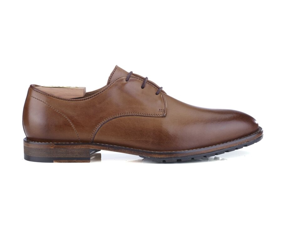 Derby homme Noisette patiné - EASTLING PATIN