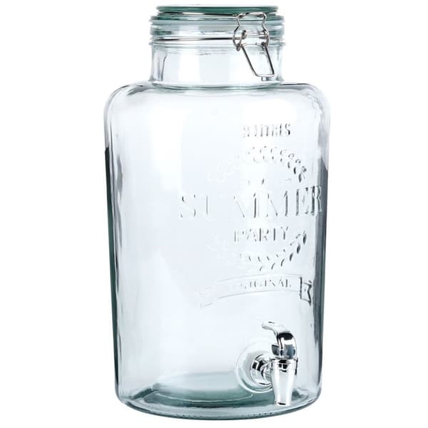 Drikkebeholder med kran for limonade og bål