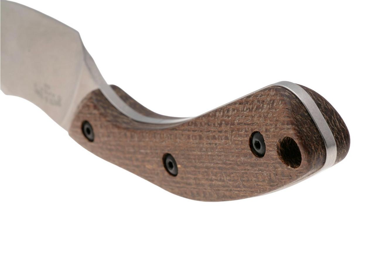 White River Knives Apex WRSS-APX-BNA Stonewashed Magnacut, Natural Burlap Micarta, jachtmes, Smith and Sons design