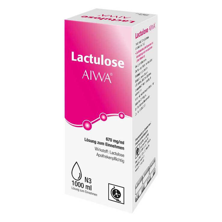 Lactulose AIWA 670 mg/ml Lösung zum Einnehmen, 1000 ml