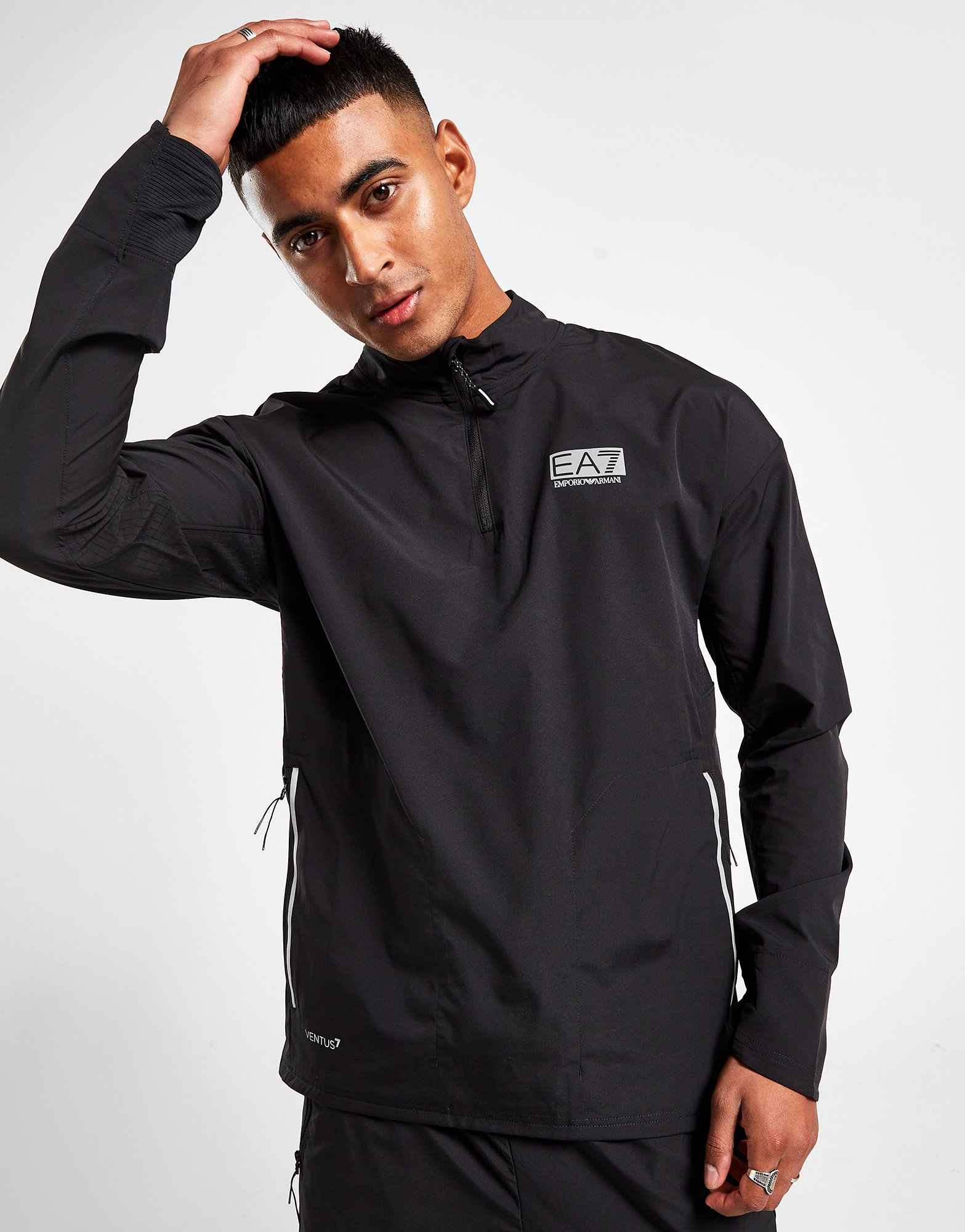 Emporio Armani EA7 Sweat à Capuche Zippée Ventus Homme