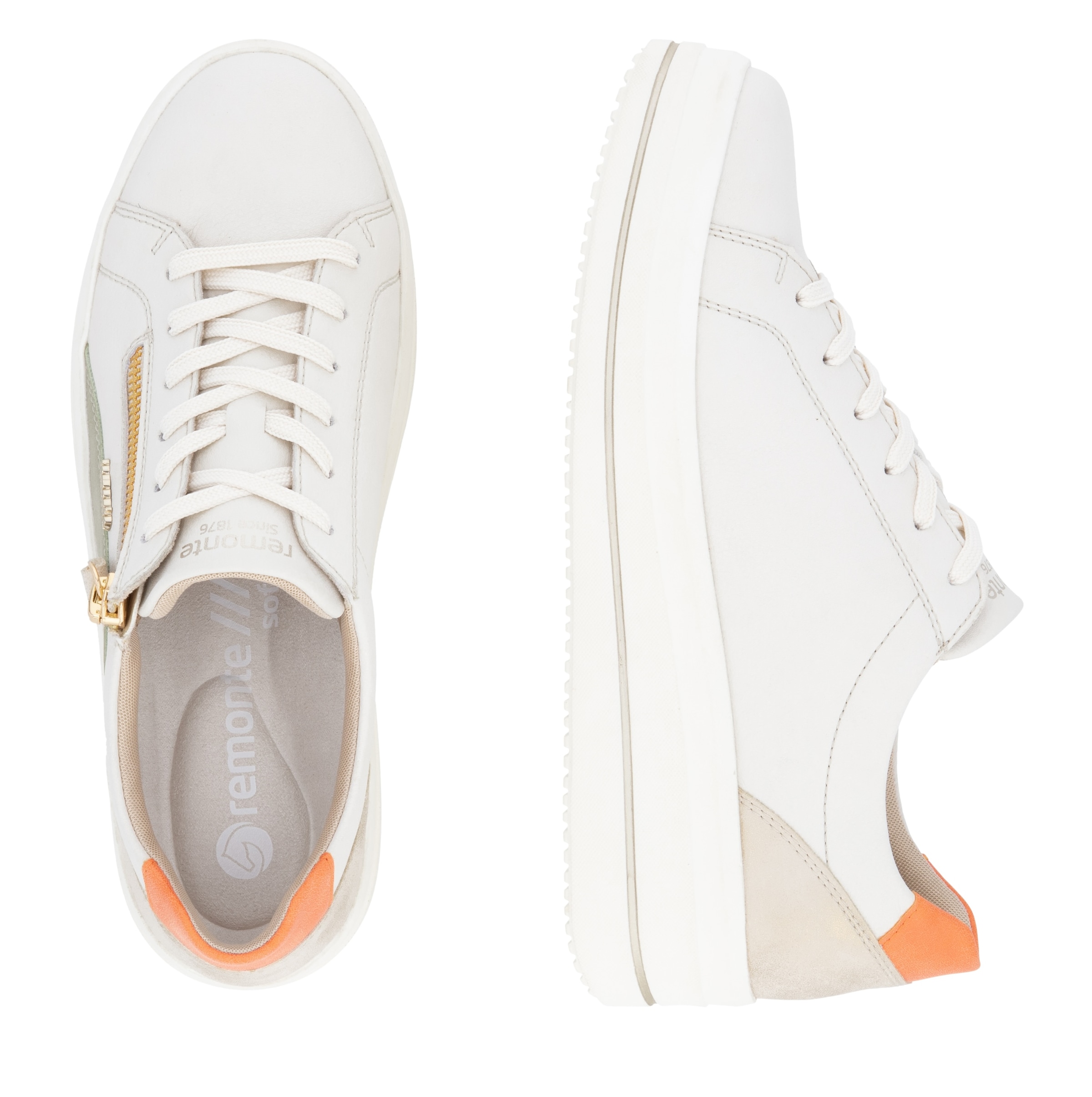 Remonte Plateausneaker  , Freizeitschuh, Halbschuh, Schnürschuh mit Soft-Einlage