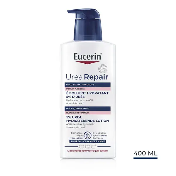 Eucerin UreaRepair Plus Emoliente 5% Ureia Perfumado para Pele Seca 400ml