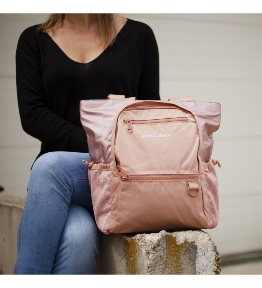 Bolsa tote Skechers S986 rosa - 23x35x17 cm