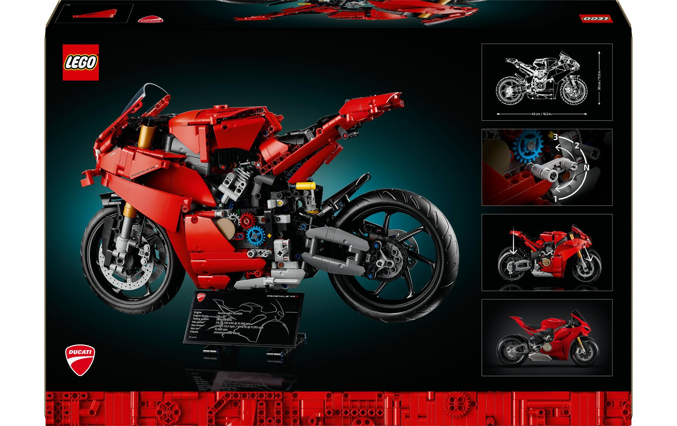 LEGO® Spielbausteine »Technic Ducati Panigale V4 S Motorrad 42202«