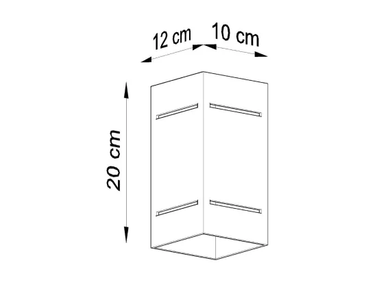 Sollux BLOCCO Applique murale à 1 lumière, blanc, G9