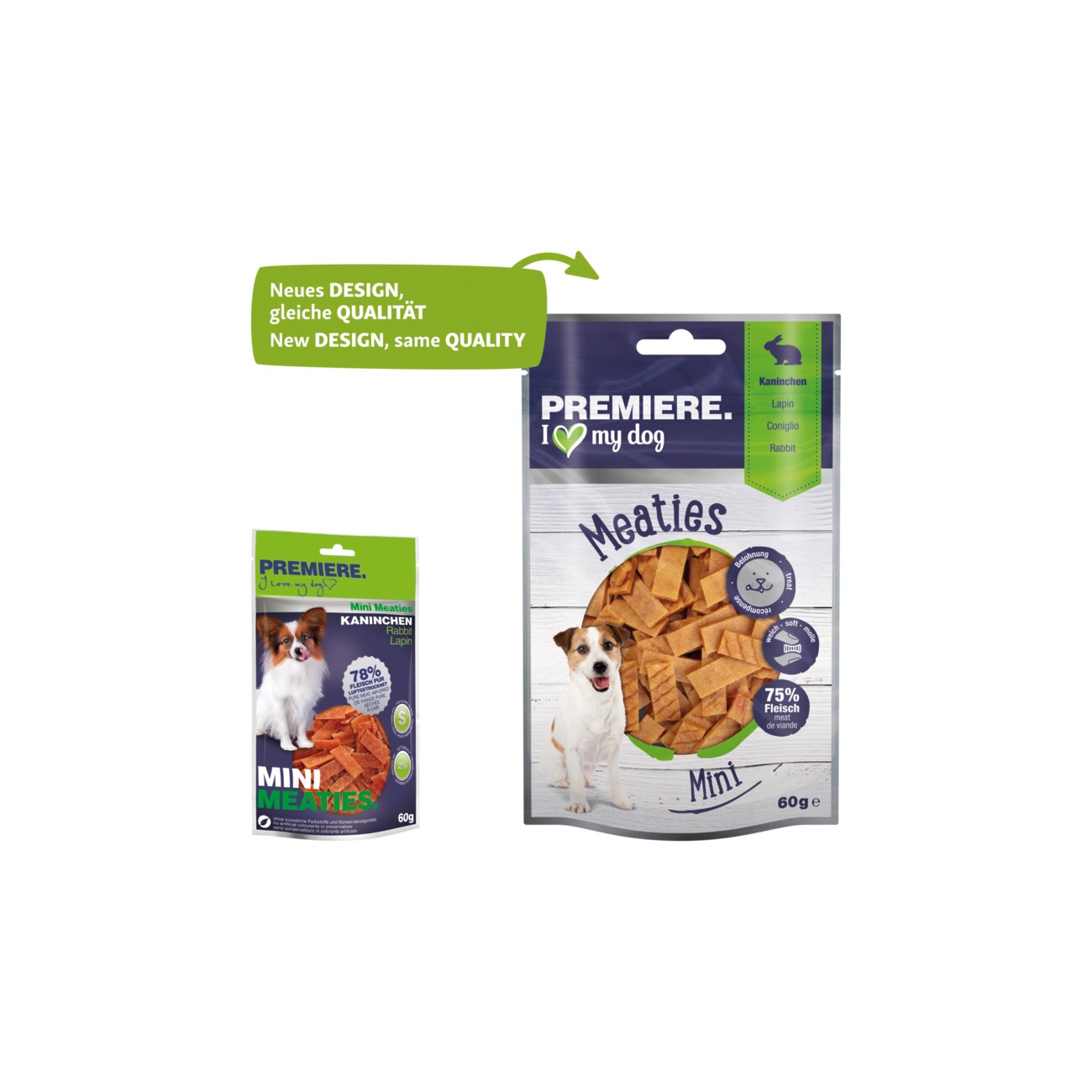 PREMIERE Mini Meaties Kaninchen 60 g