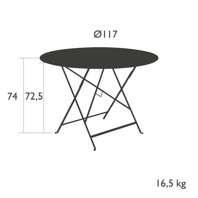 Fermob Bistro tuintafel 117 Deep Blue