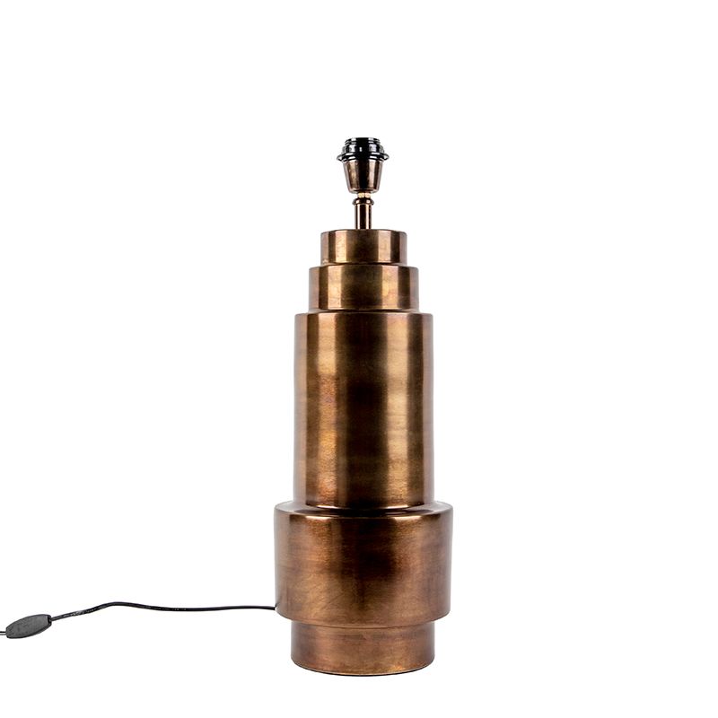 Art Deco tafellamp brons zonder kap - Bruut