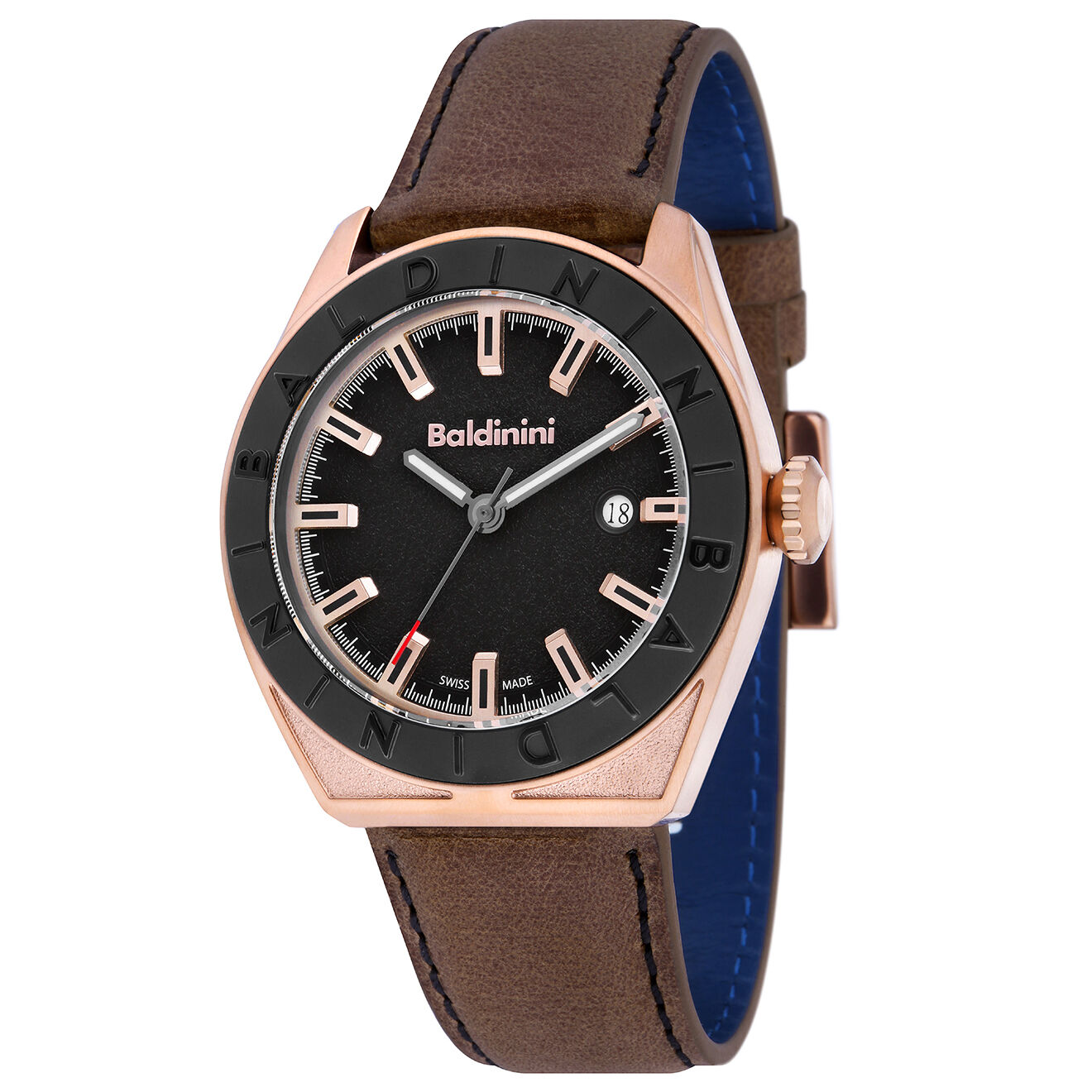 Baldinini Montre Homme en Cuir Adria marron
