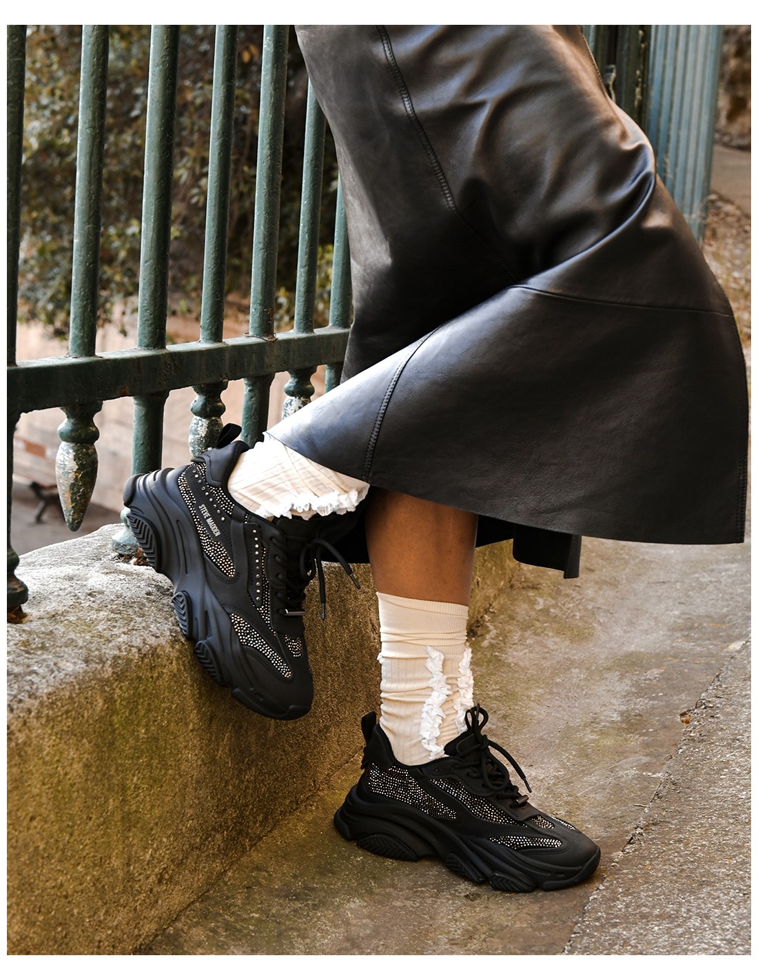 steve madden Baskets de ville femme possesionr sneaker black