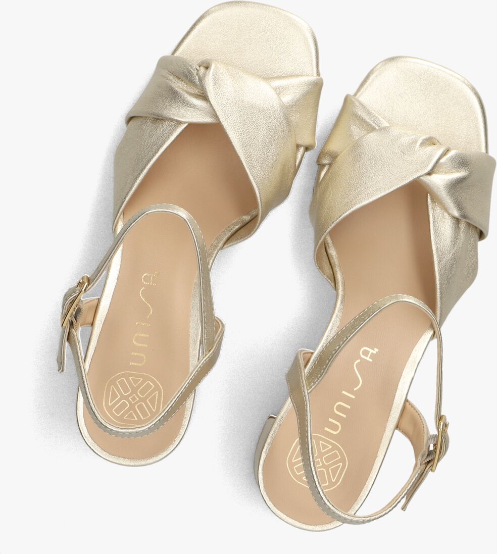 gouden unisa sandalen met hak medway