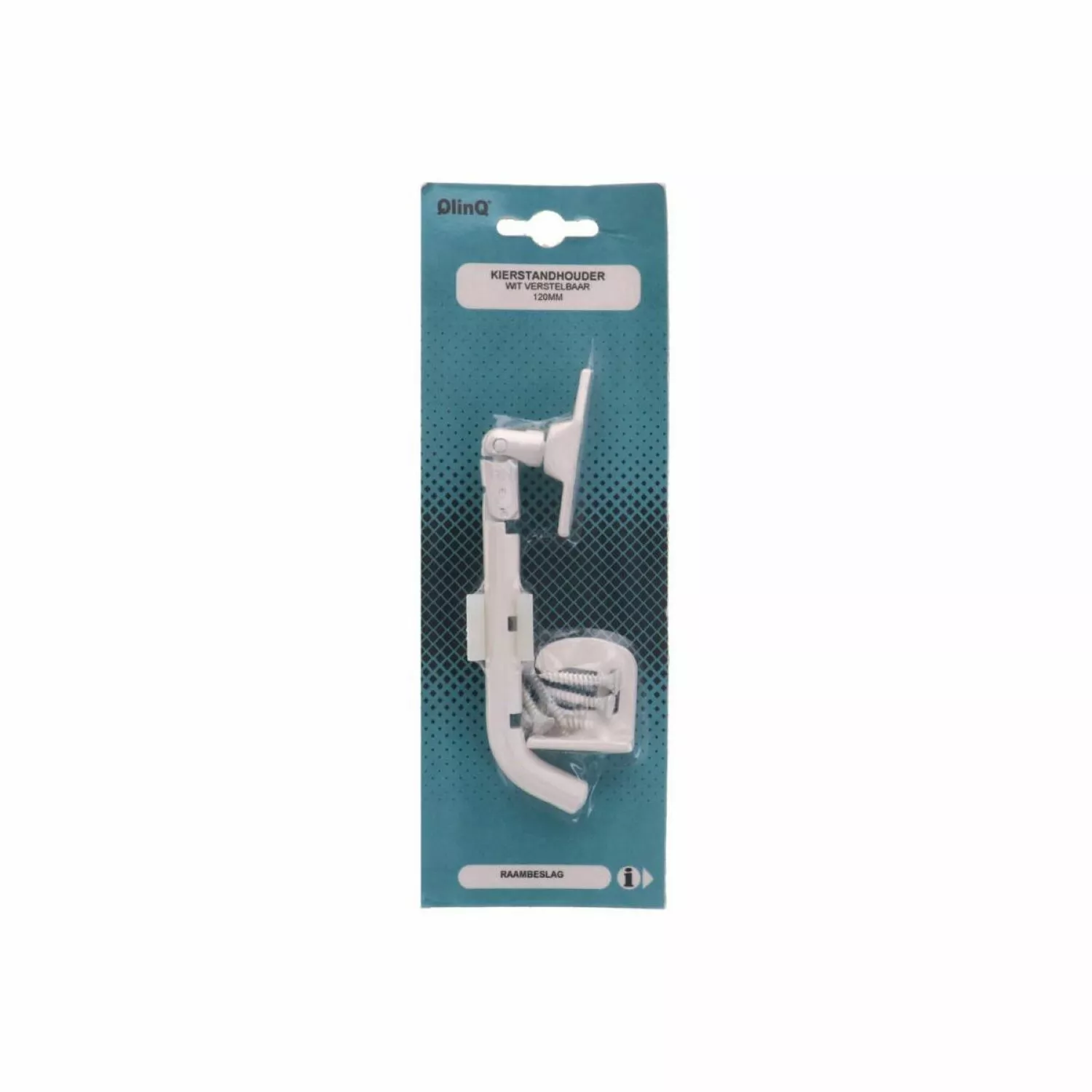 QlinQ 1034666 Kierstandhoud - verstelbaar - wit - 120mm