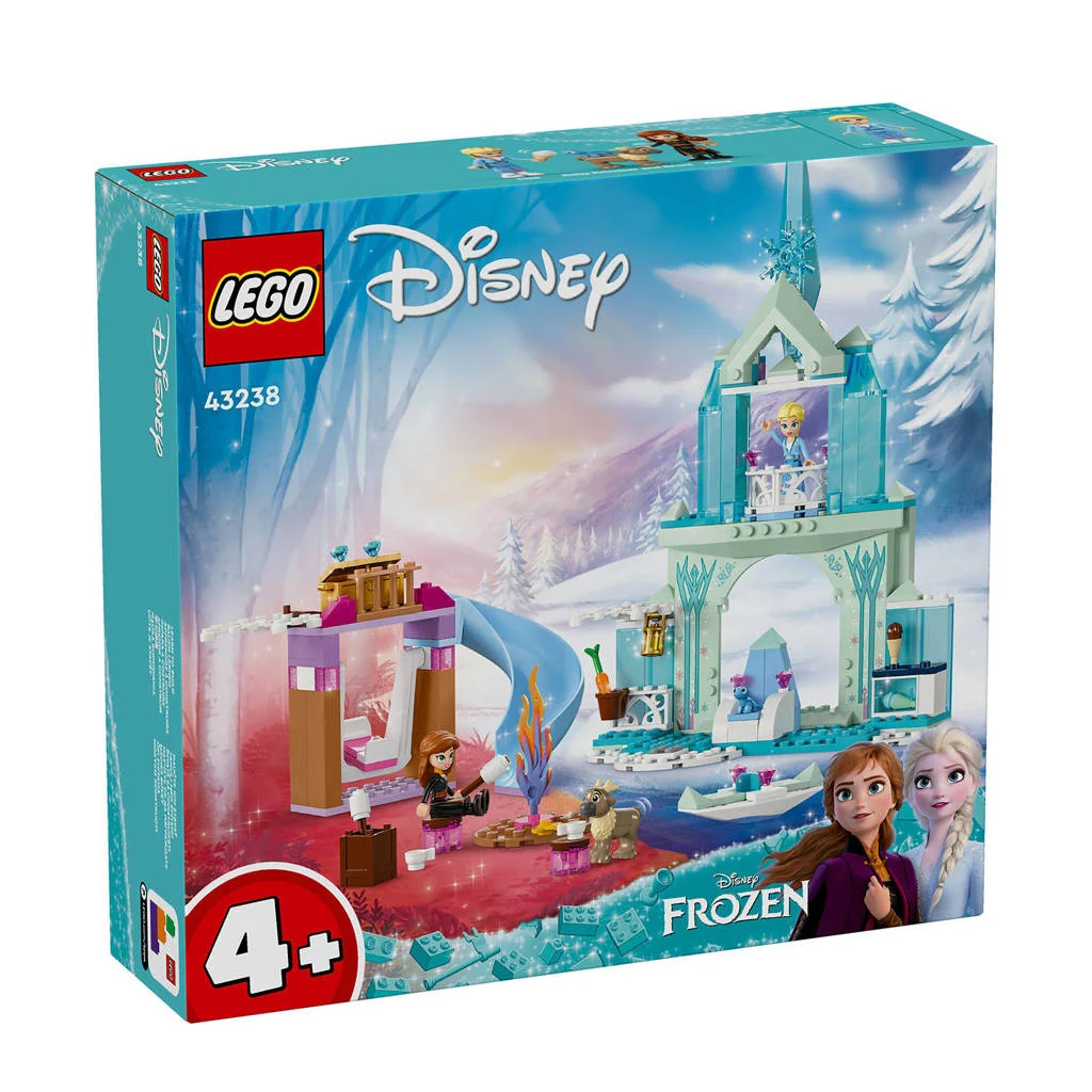 Leuke complete set voor de kleinste bouwers!Elsa's Frozen kasteel Bouwbaar Speelgoed met Elsa en Anna Poppetjes 43238