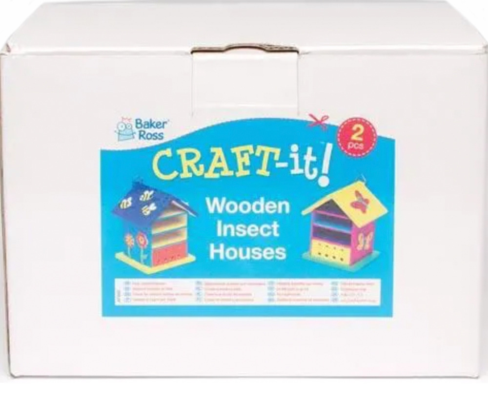 Kit de 2 maisonnettes pour insectes en bois à personnaliser - petits modèles
