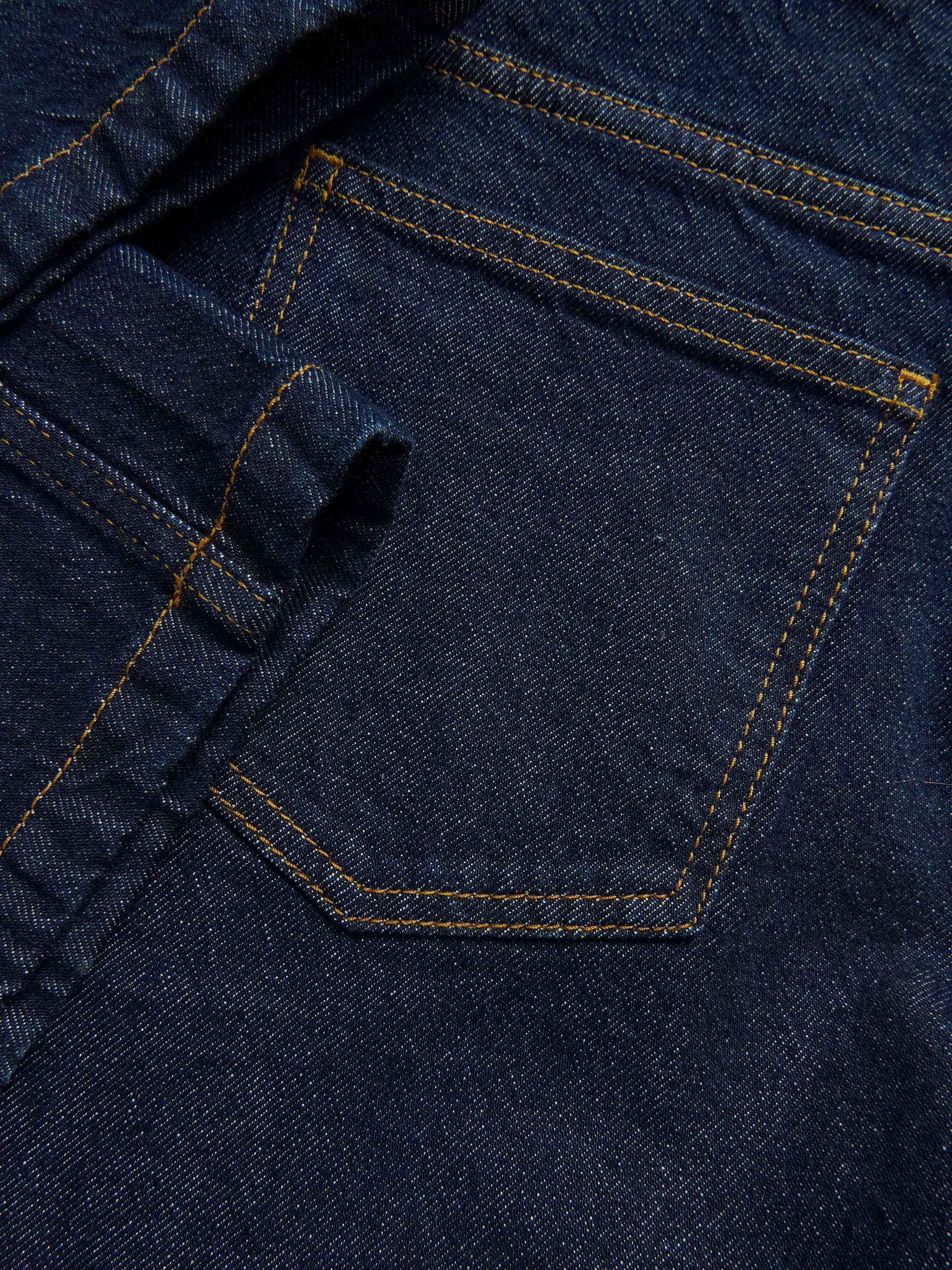 Wide-Leg-Jeans mit Naht