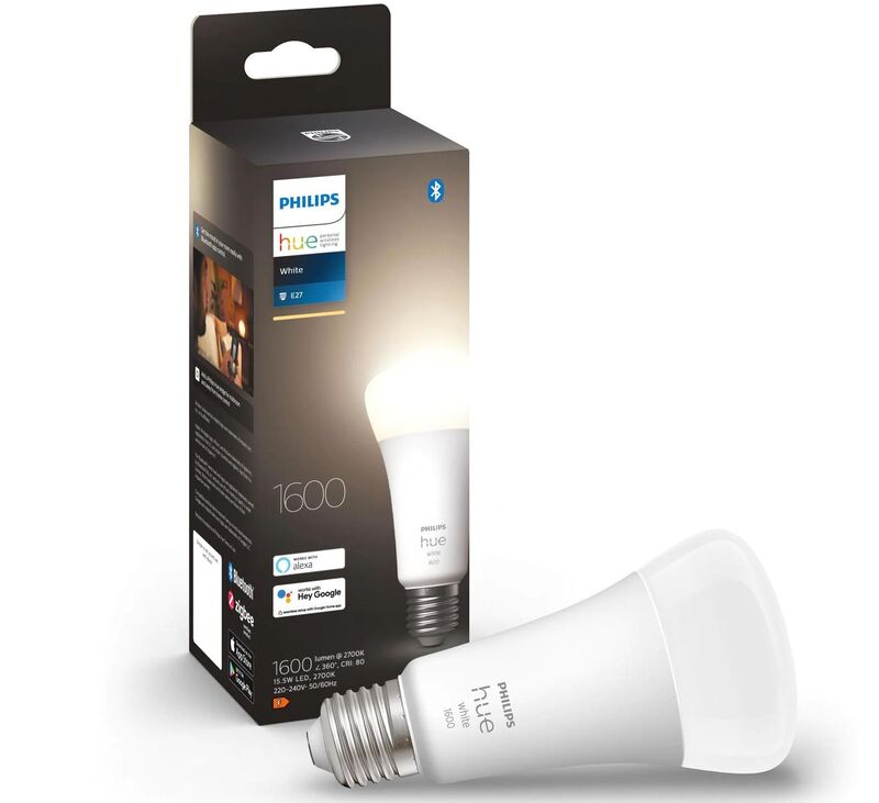 Philips Hue Leuchtmittel White, E27, Bluetooth, weiss