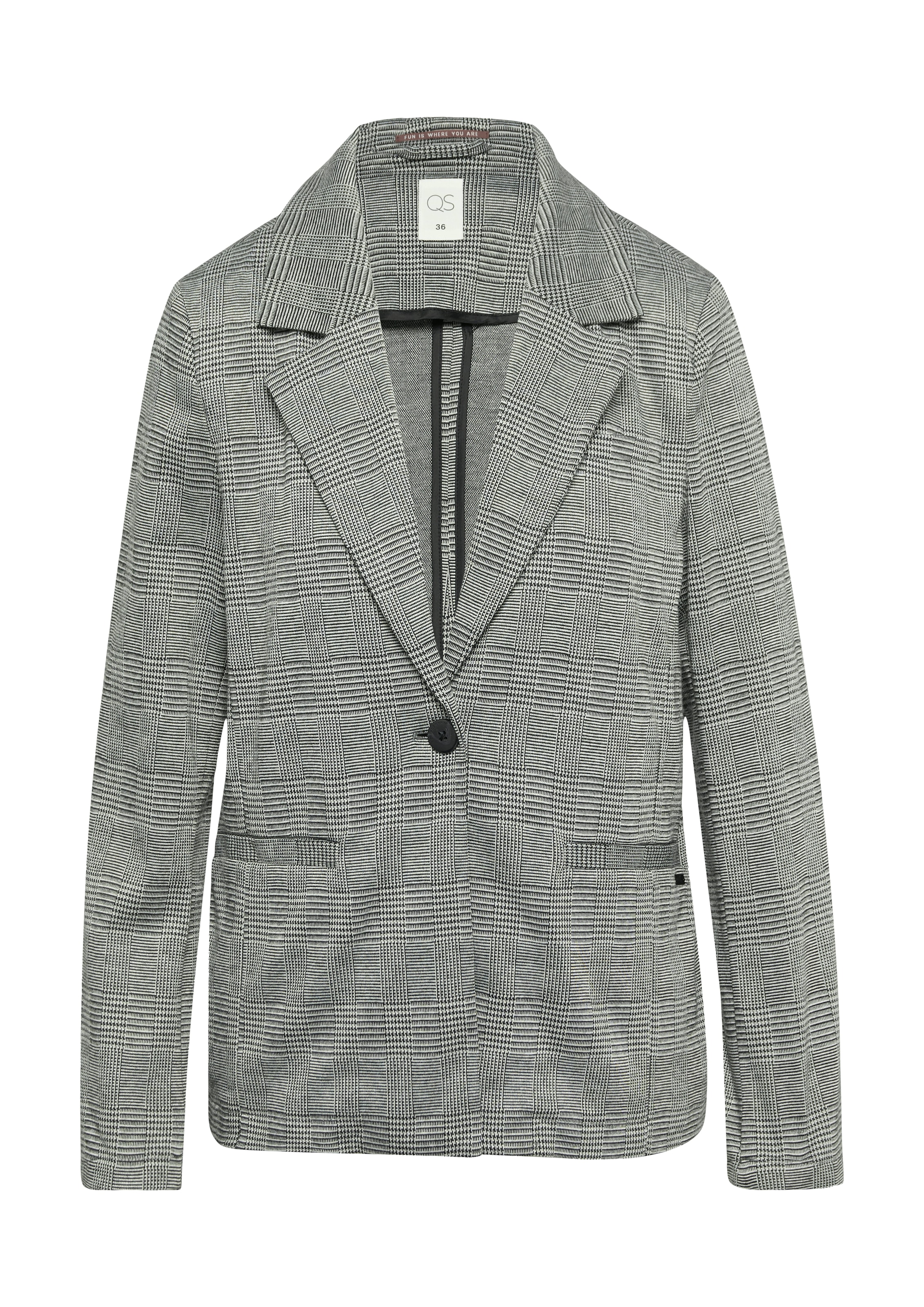 QS Longblazer , in karierter Optik