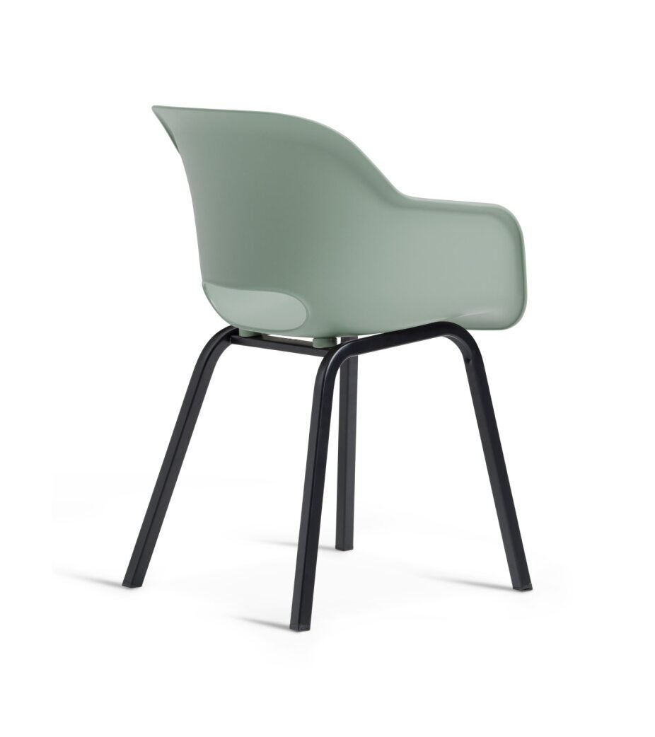 Keter Noa Tuinstoel - 2 stuks - 55x56,5x80cm - Metalen frame - Vintage Groen - Gerecycled plastic