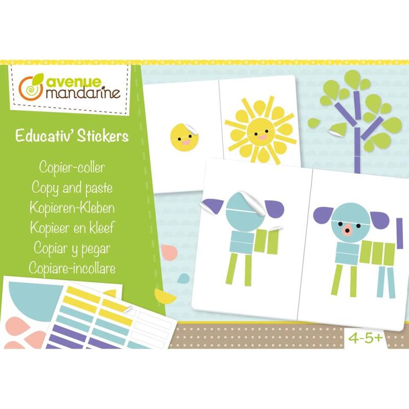 Boîte créative, Educativ' Stickers, Copiercoller - Vert