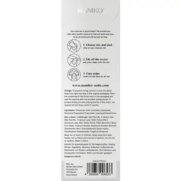 UV Gel Strip Classic French