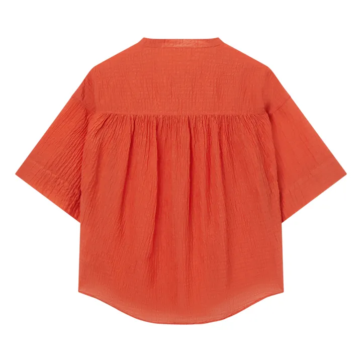 Pomandère Blouse Coton et Soie | Orange