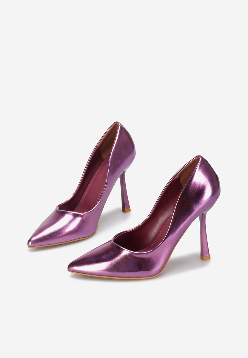 Chaussures à talon aiguille mauves Minda