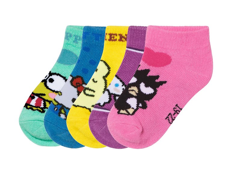 5 Paar kinder sokken Paw Patrol of Hello Kitty