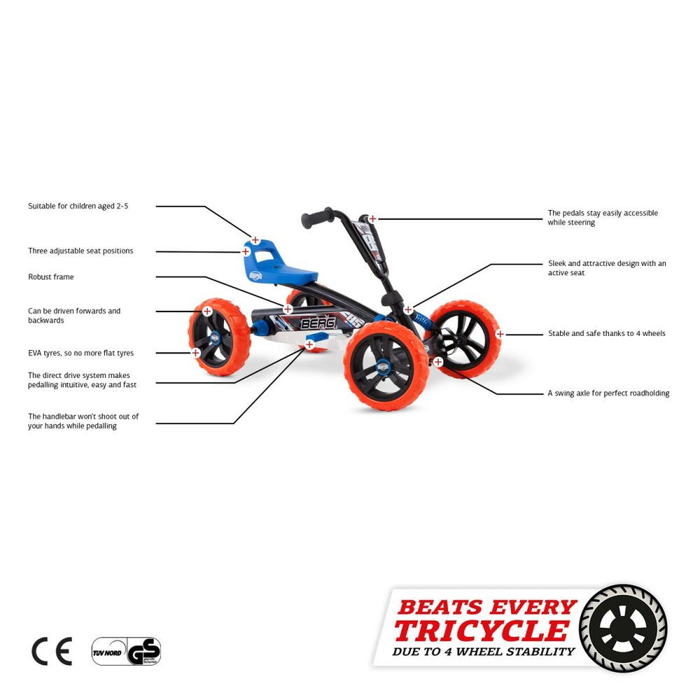 Kart à pédales buzzy nitro