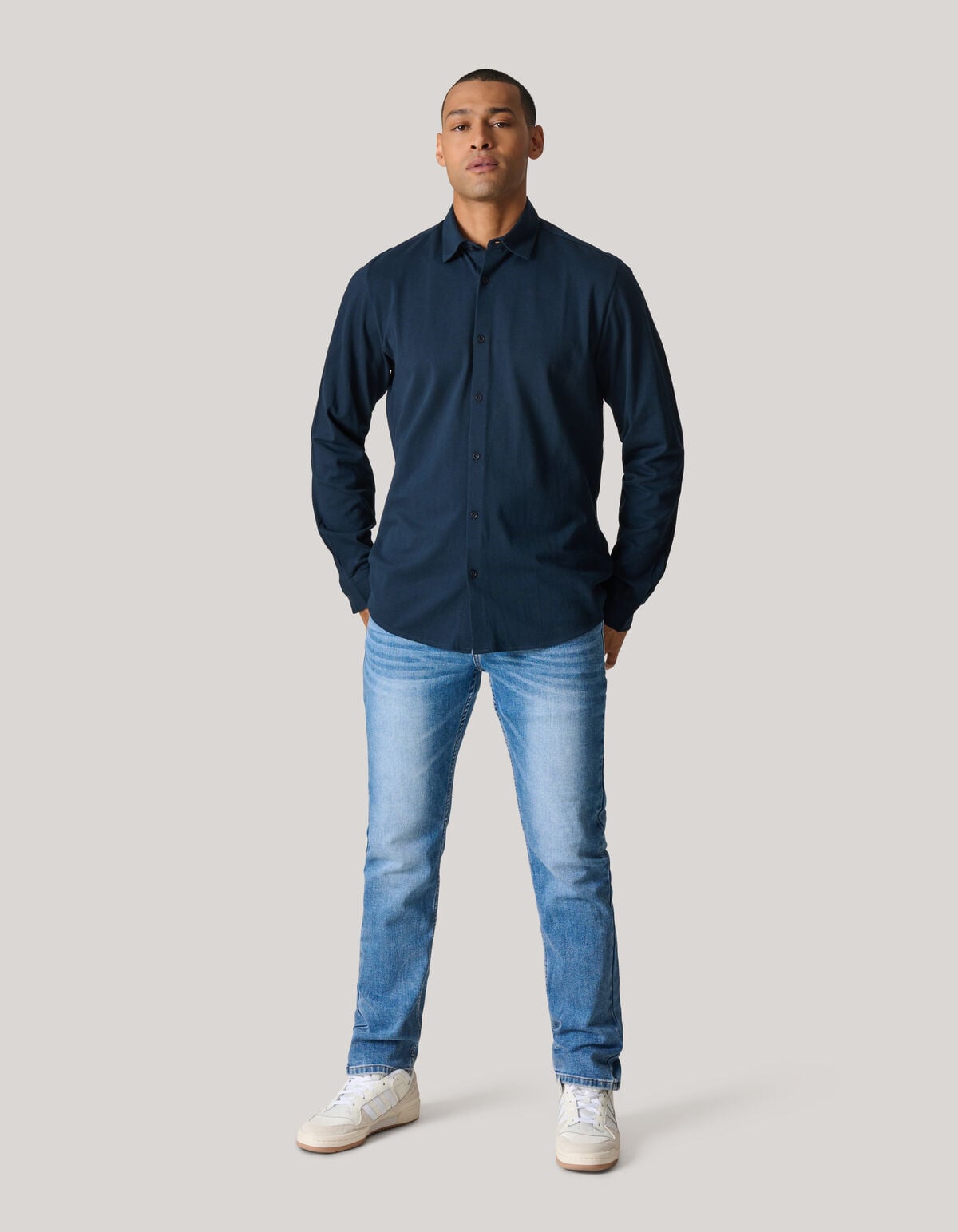 Slim Straight Fit Jeans Mediumstone L36
