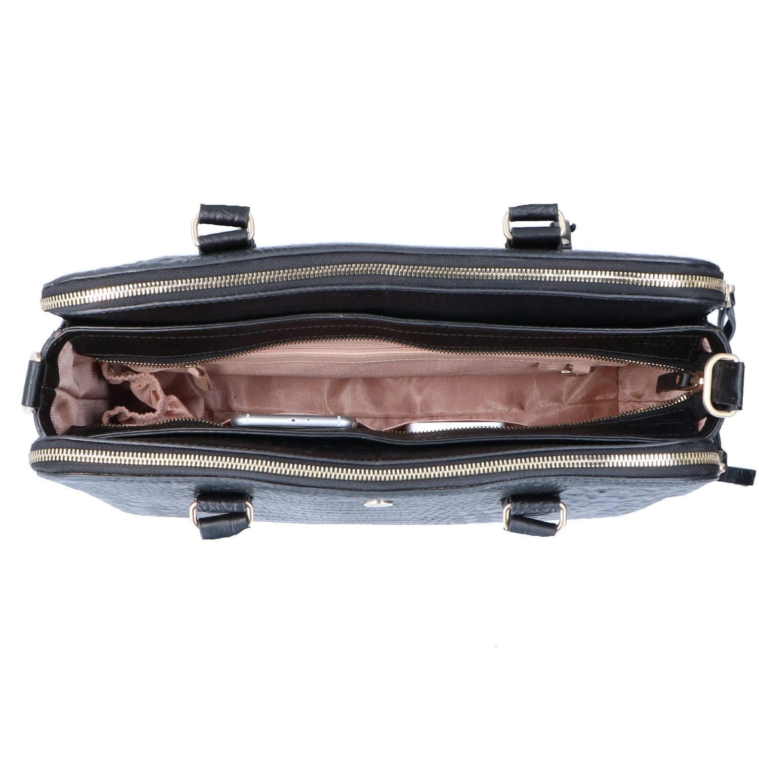 FMME. Charlotte 13.3 Workingbag 3 Pockets Croco black