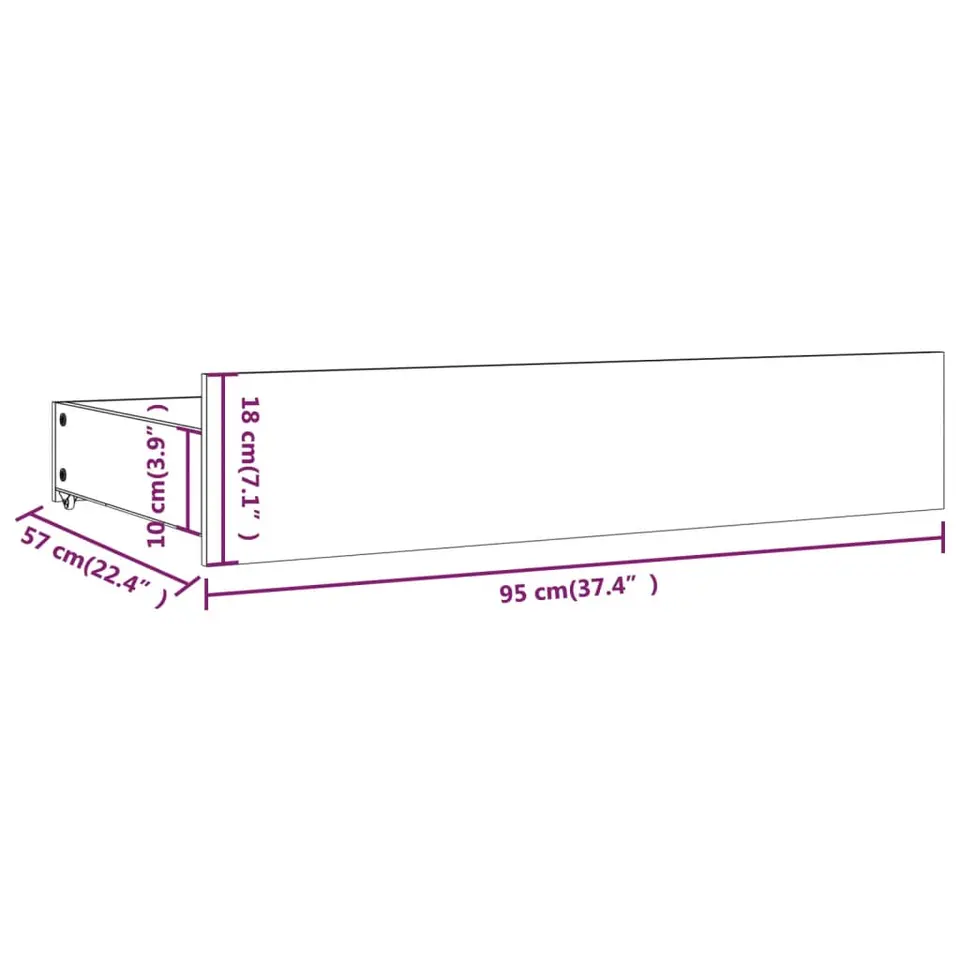 vidaXL - Bedframe - Wit - Hout - 120 x 200 cm