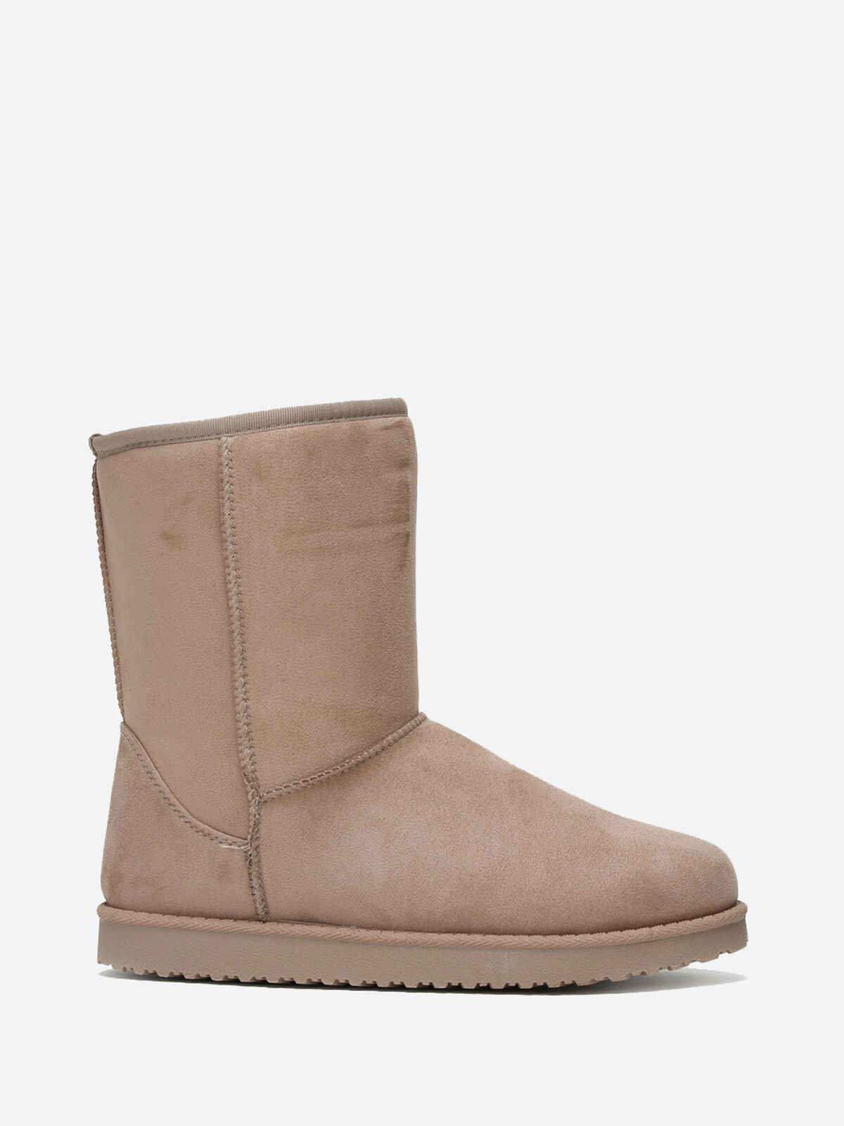 Boots fourrées grandes tailles- Taupe