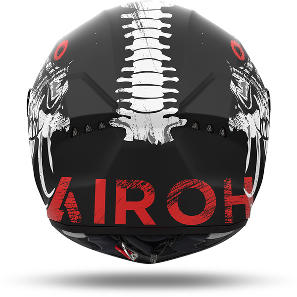 Airoh - Casque Connor Myth Noir / Blanc / Rouge / Mat