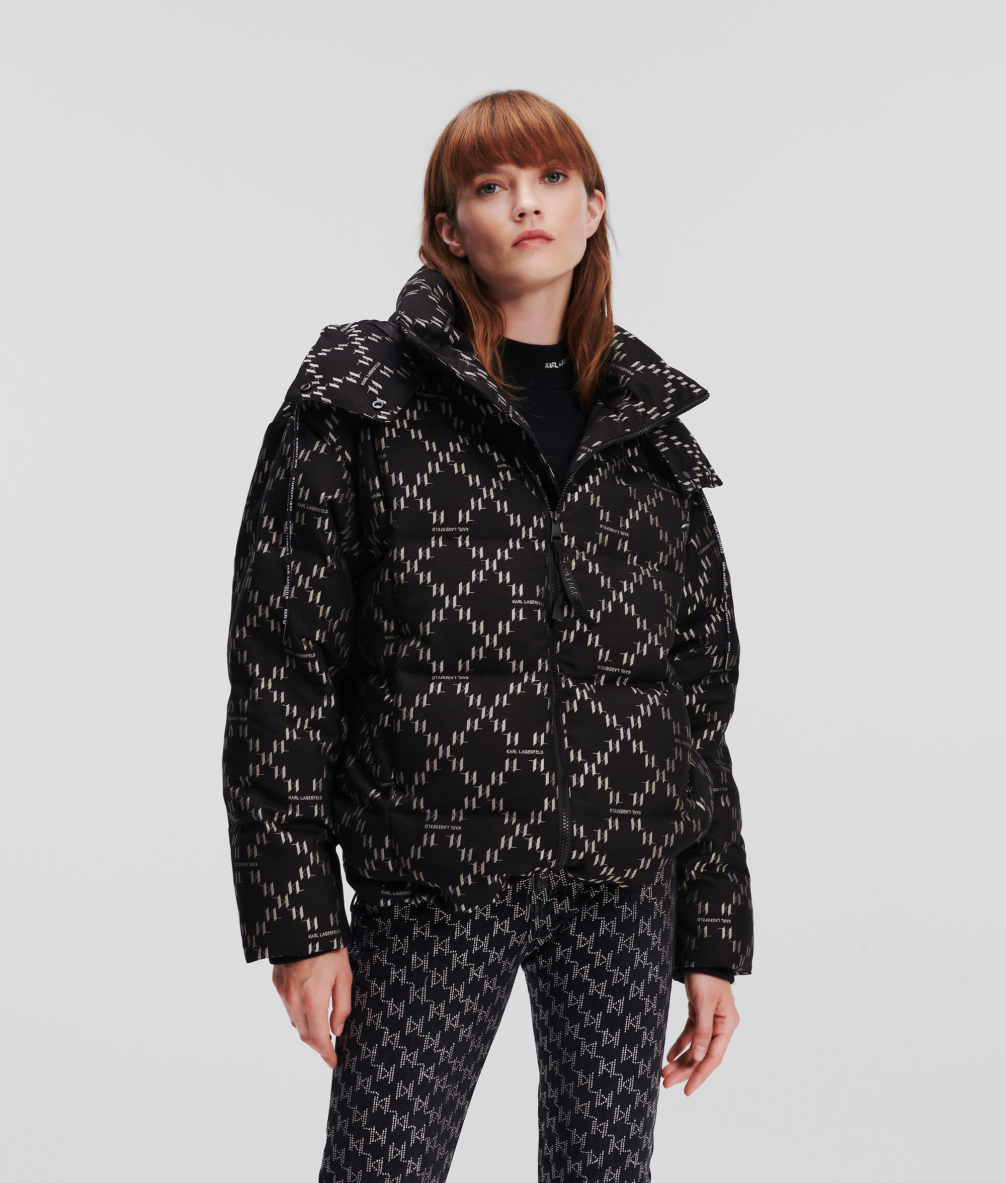 VESTE MATELASSÉE À MOTIF DIAMANT KL MONOGRAM