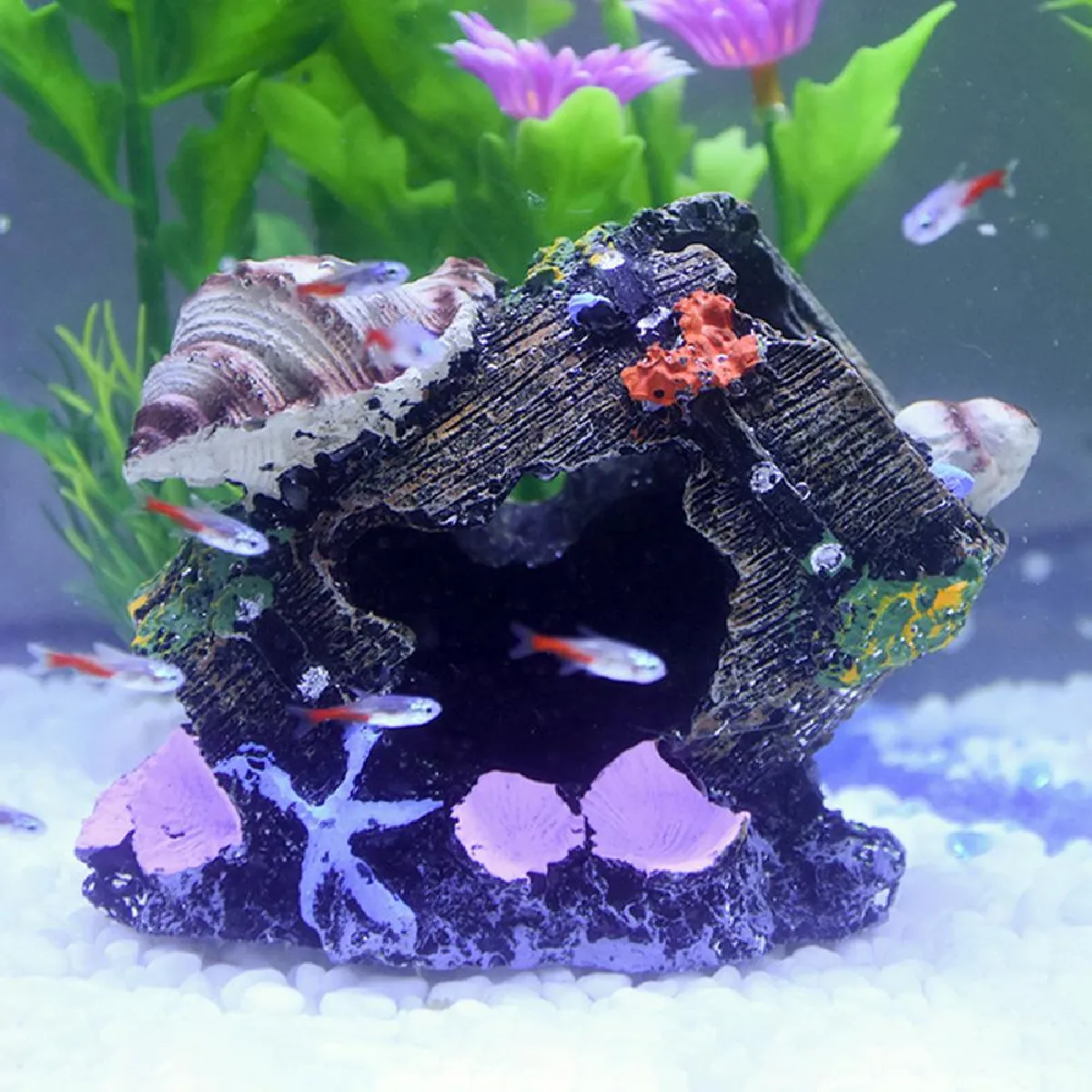 Universal Barrel résine aquarium