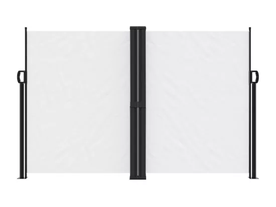 Auvent latéral rétractable blanc 160x1000 cm