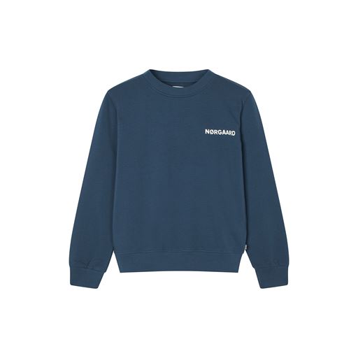 Mads Nørgaard Organic Sweat Solo Sweatshirt, Midnight Navy, 12 år